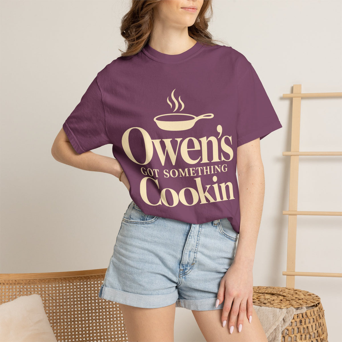 Owen's got something cookin shirt Adult