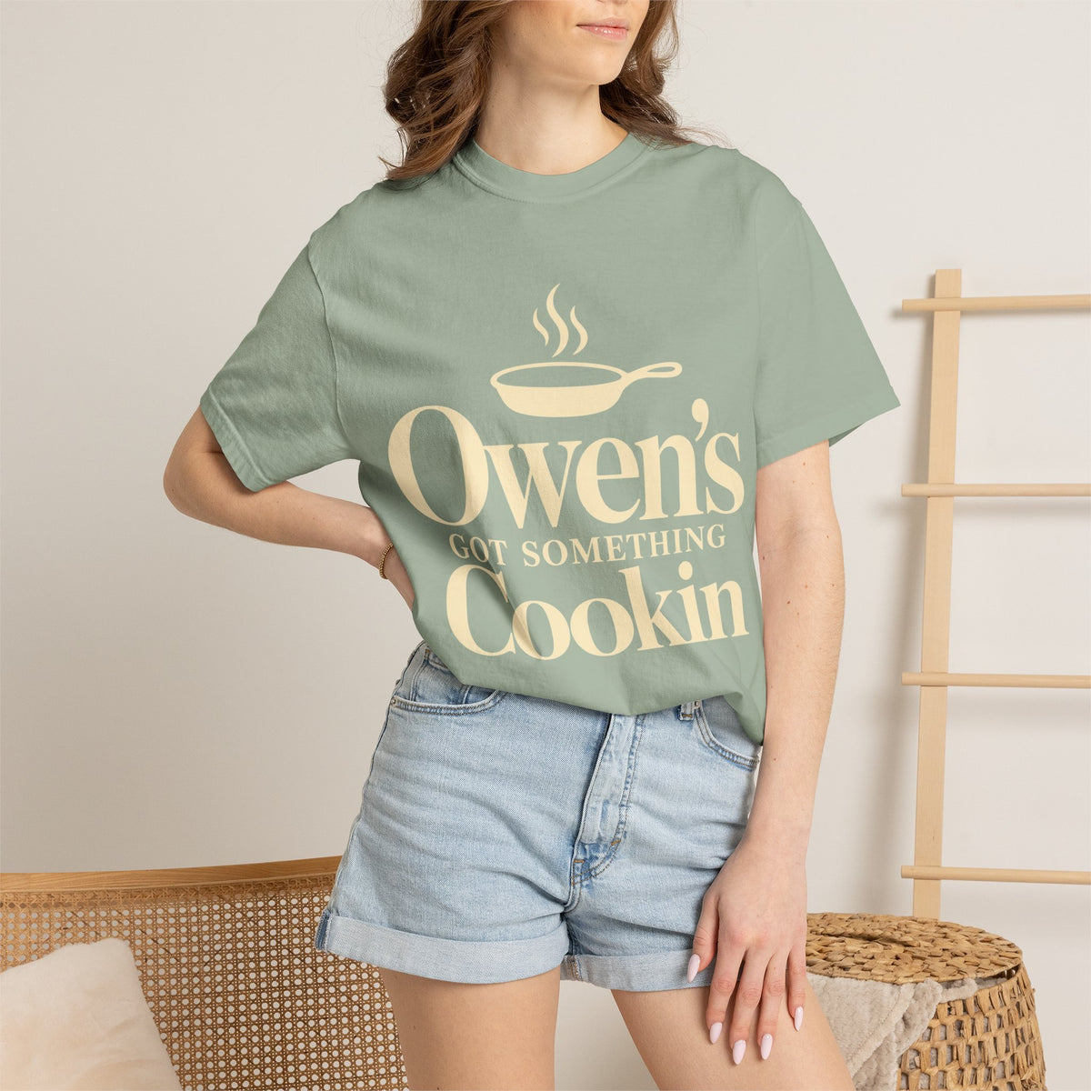 Owen's got something cookin shirt Adult