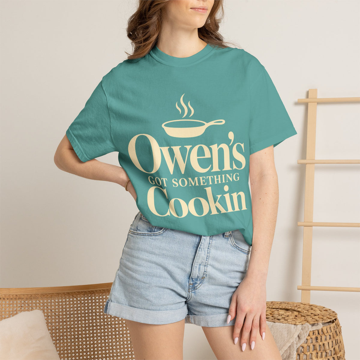 Owen's got something cookin shirt Adult