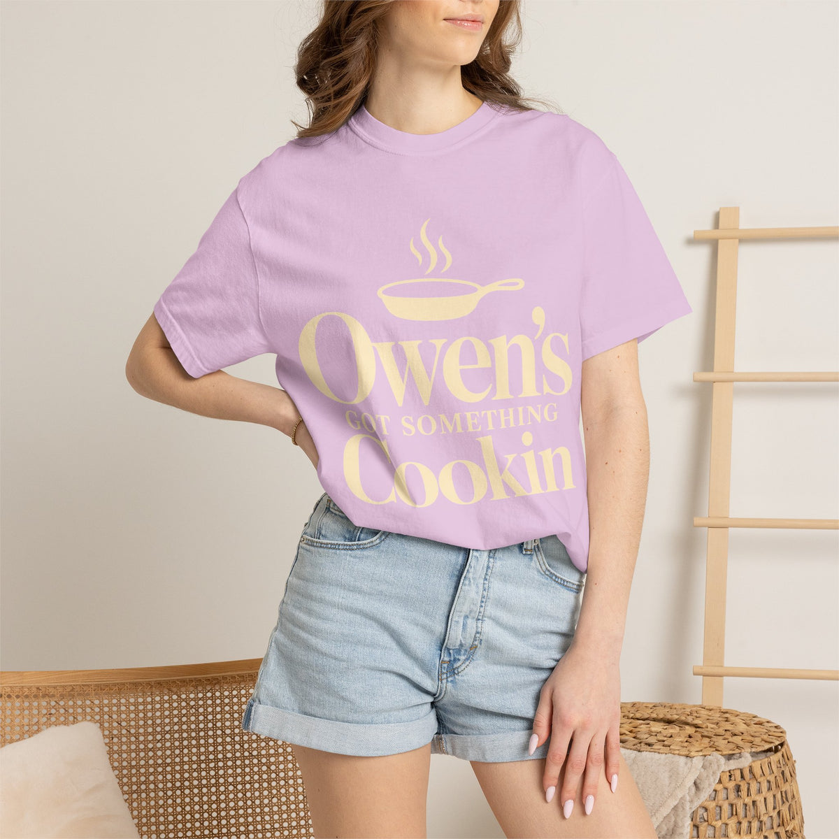 Owen's got something cookin shirt Adult